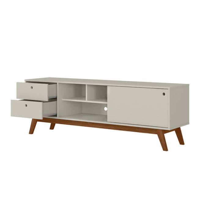 Rack Retrô Para Tv 60 Polegadas 2 Gavetas Lubeck 85