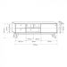 Rack Retrô Para Tv 60 Polegadas 2 Gavetas Lubeck 85