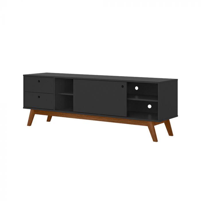 Rack Retrô Para Tv 60 Polegadas 2 Gavetas Lubeck 85