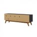 Rack Retrô Para Tv 60 Polegadas 2 Gavetas Lubeck 85