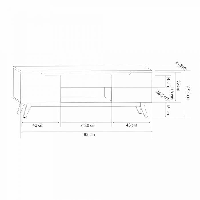 Rack Retrô para TV até 60 polegadas Tóquio