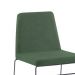Cadeira de Jantar Paris Linho Verde Base Aço Preto - OOCA Móveis