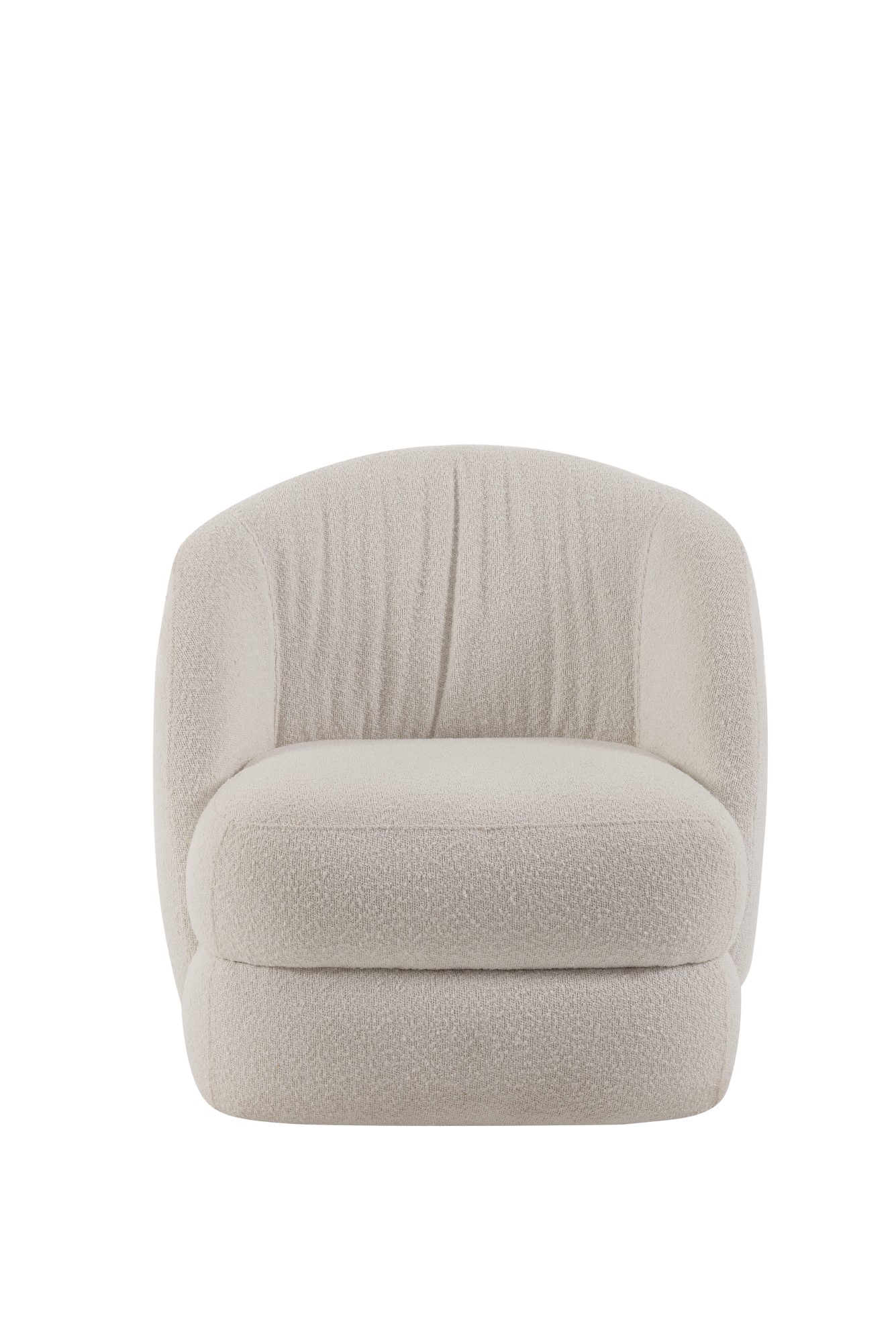 Poltrona Biscuit Tecido Super Boucle Cru - OOCA Móveis