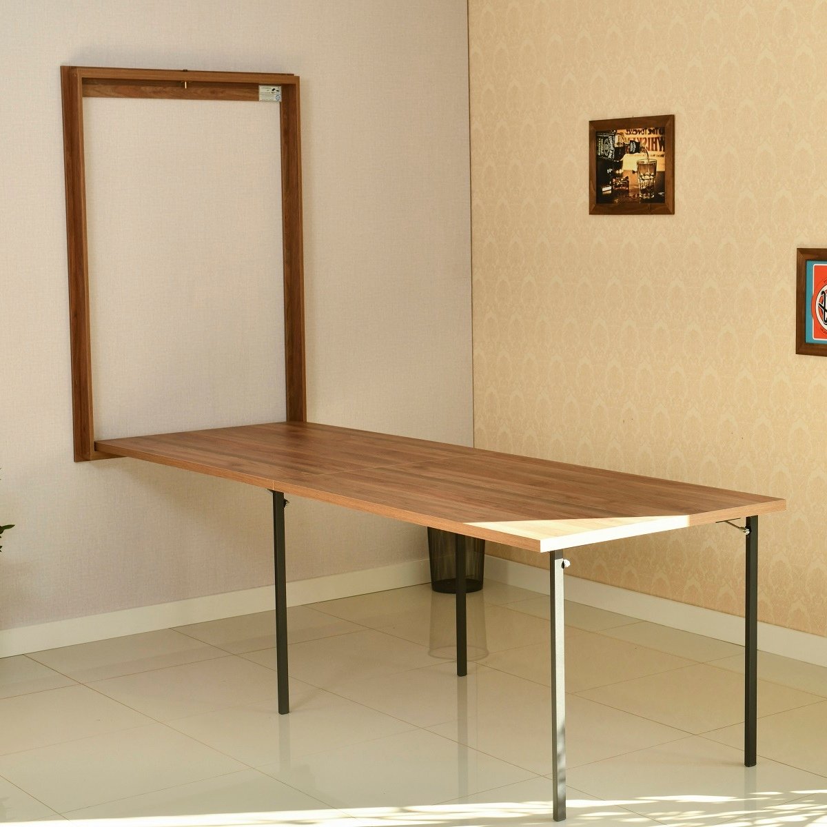 Mesa Dobrável Retrátil De Parede 275x89 Noronha