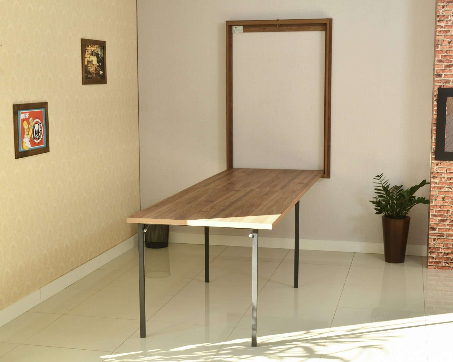 Mesa Dobrável Retrátil De Parede 275x89 Noronha