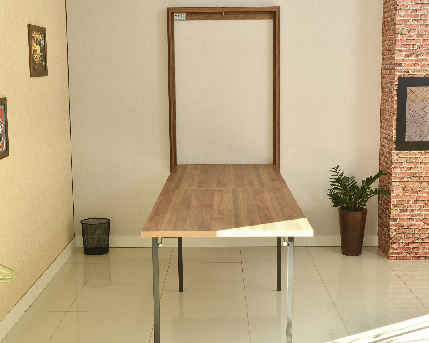 Mesa Dobrável Retrátil De Parede 275x89 Noronha