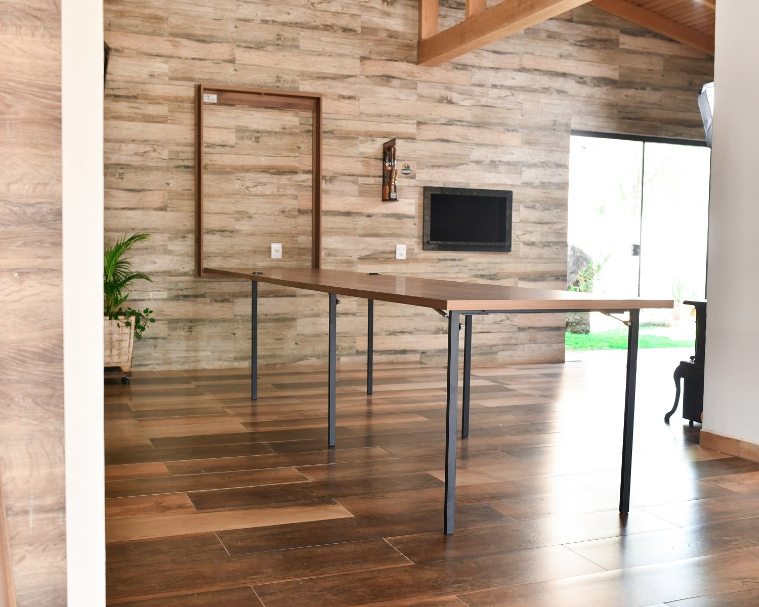 Mesa Dobrável Retrátil De Parede 415x89 Noronha
