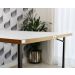 Mesa Dobrável Retrátil de Parede 140x89 Branco/Noronha