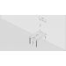 Mesa Dobrável Retrátil de Parede 140x89 Branco/Noronha