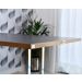 Mesa Dobrável Retrátil de Parede INOX 140x89 Preto/Noronha