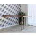 Mesa Dobrável Retrátil de Parede INOX 140x89 Preto/Noronha