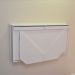 Mesa Home Office Escrivaninha Retrátil Branco
