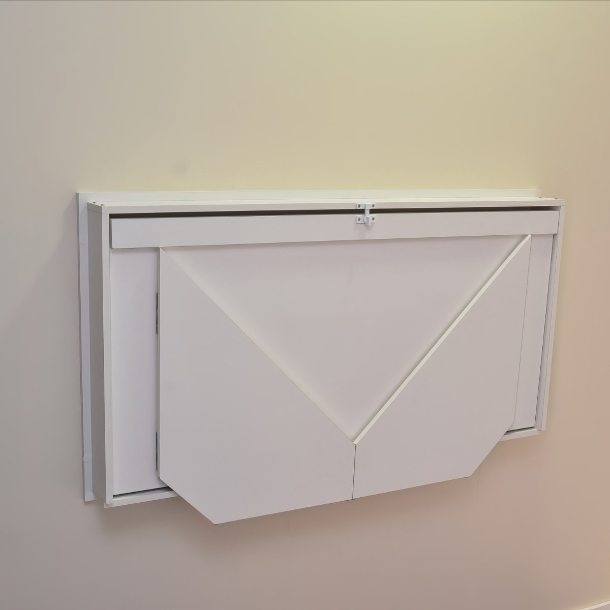 Mesa Home Office Escrivaninha Retrátil Branco