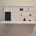 Mesa Home Office Escrivaninha Retrátil Branco
