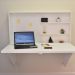Mesa Home Office Escrivaninha Retrátil Branco