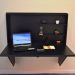 Mesa Home Office Escrivaninha Retrátil Preto