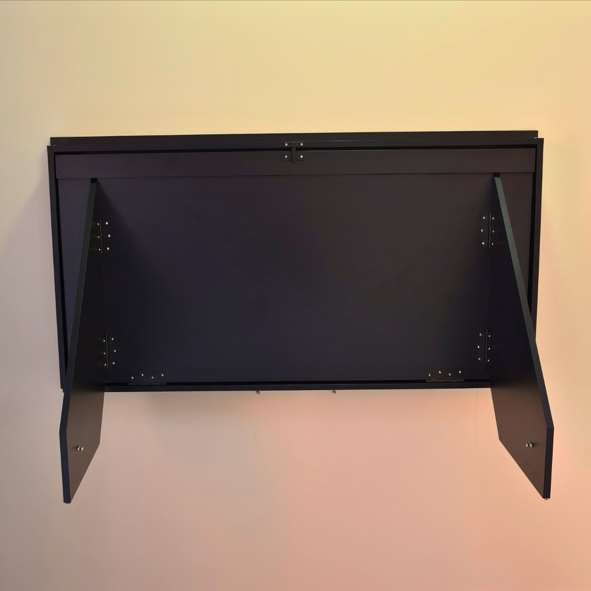 Mesa Home Office Escrivaninha Retrátil Preto