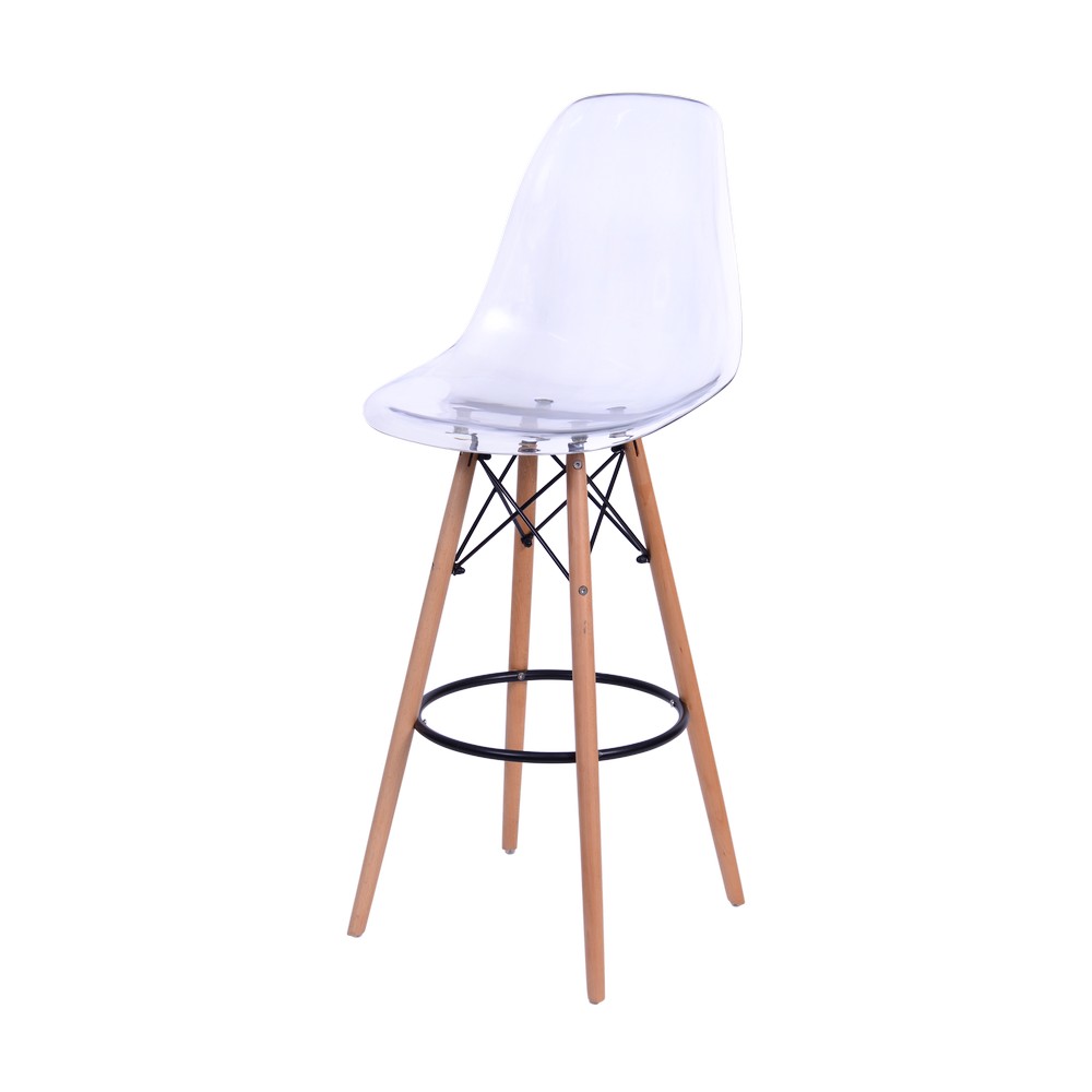Banqueta Charles Eames Dkr Bar Cozinha 56X106Cm Branco