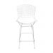 Banqueta Com Almofada Bertoia Cor Branca - Cromada