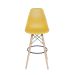Banqueta DKR Eames Açafrão e Madeira