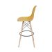 Banqueta DKR Eames Açafrão e Madeira