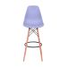 Banqueta DKR Eames Cinza e Madeira