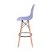 Banqueta DKR Eames Cinza e Madeira