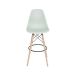 Banqueta DKR Eames Verde Claro e Madeira