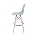 Banqueta DKR Eames Verde Claro e Madeira