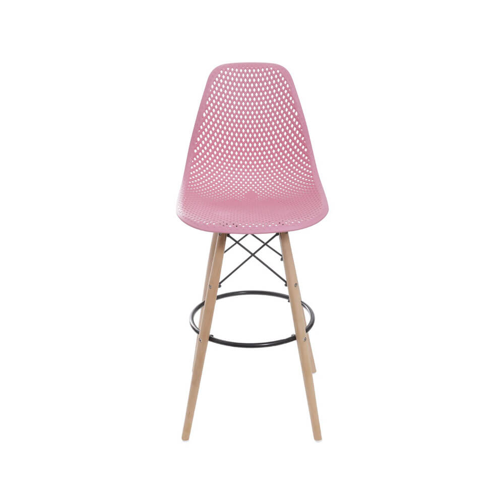 Banqueta Eames Colmeia - Rosa