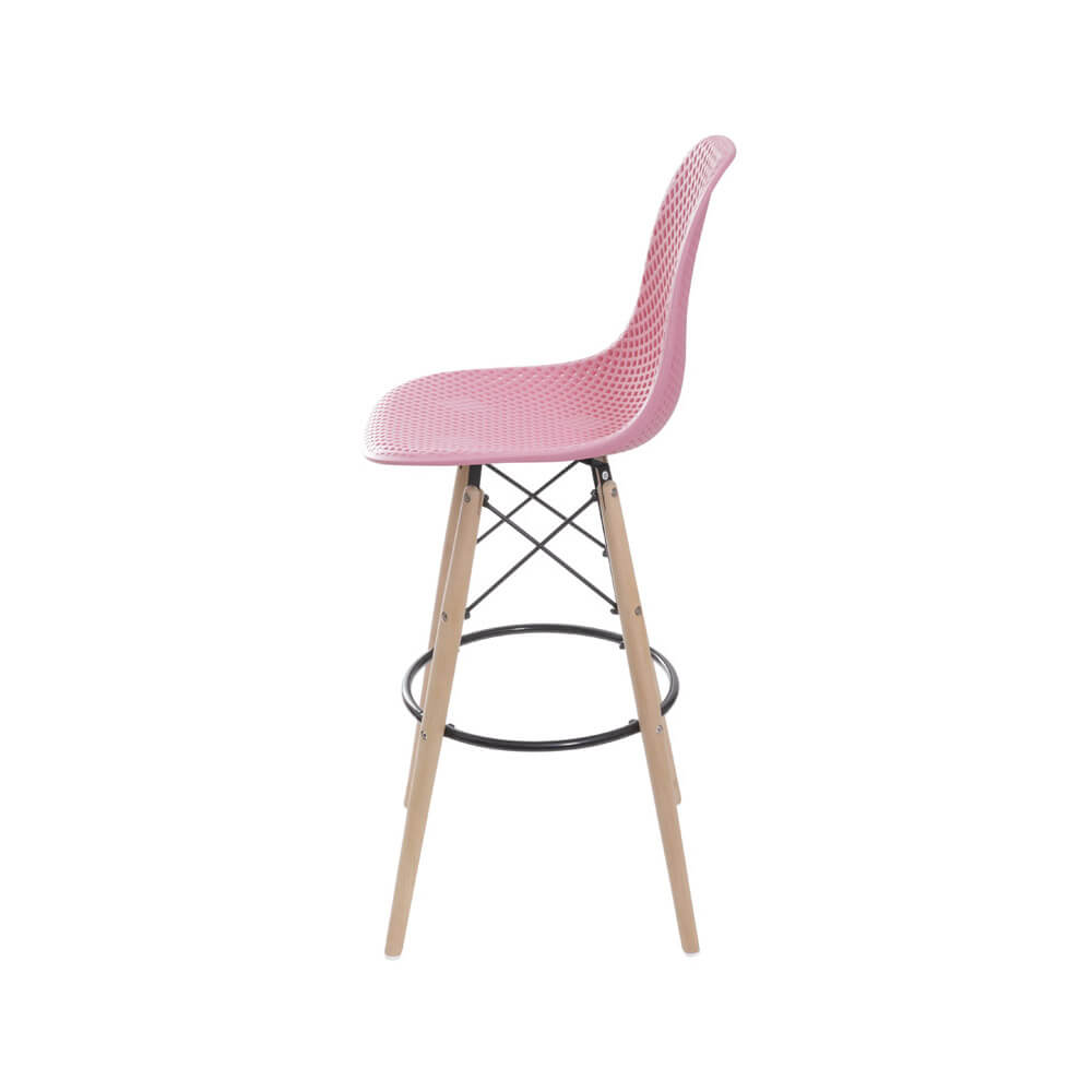 Banqueta Eames Colmeia - Rosa
