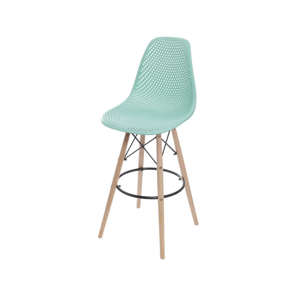 Banqueta Eames Colmeia - Verde Tiffany