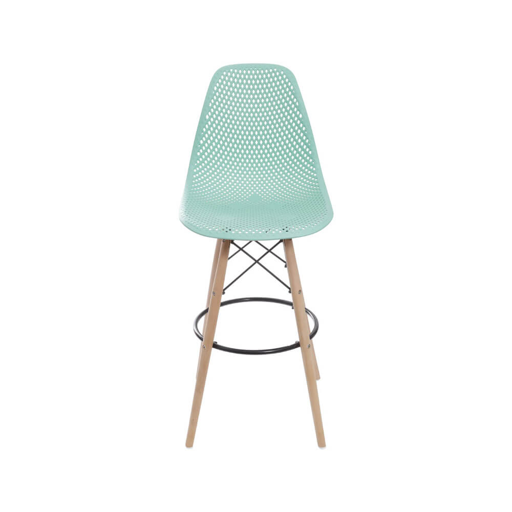 Banqueta Eames Colmeia - Verde Tiffany