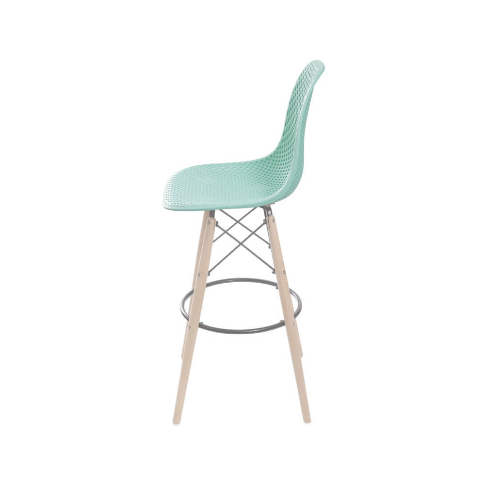 Banqueta Eames Colmeia - Verde Tiffany