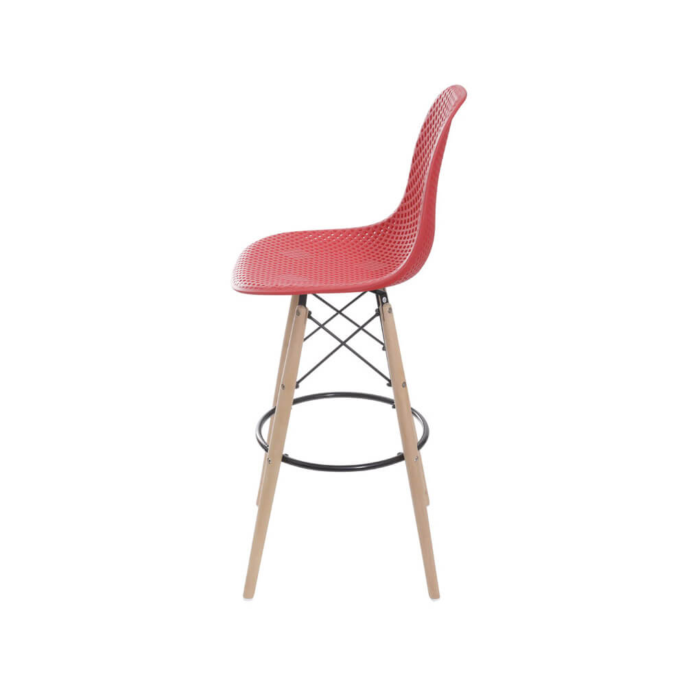 Banqueta Eames Colmeia - Vermelho