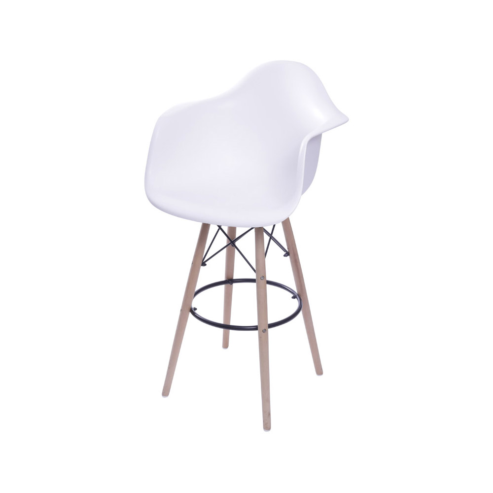 Banqueta Eames DKR com Braço - Branco