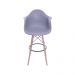 Banqueta Eames DKR com Braço - Cinza