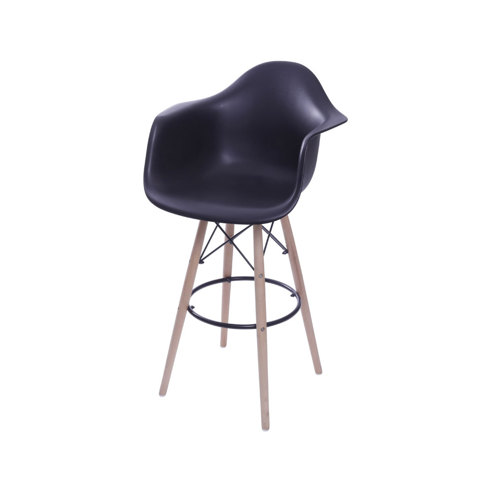 Banqueta Eames DKR com Braço - Preta