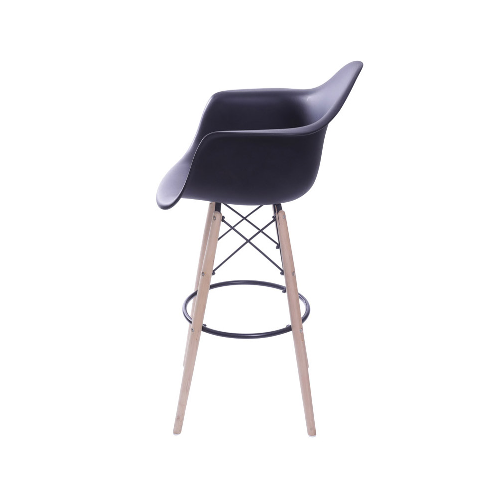 Banqueta Eames DKR com Braço - Preta