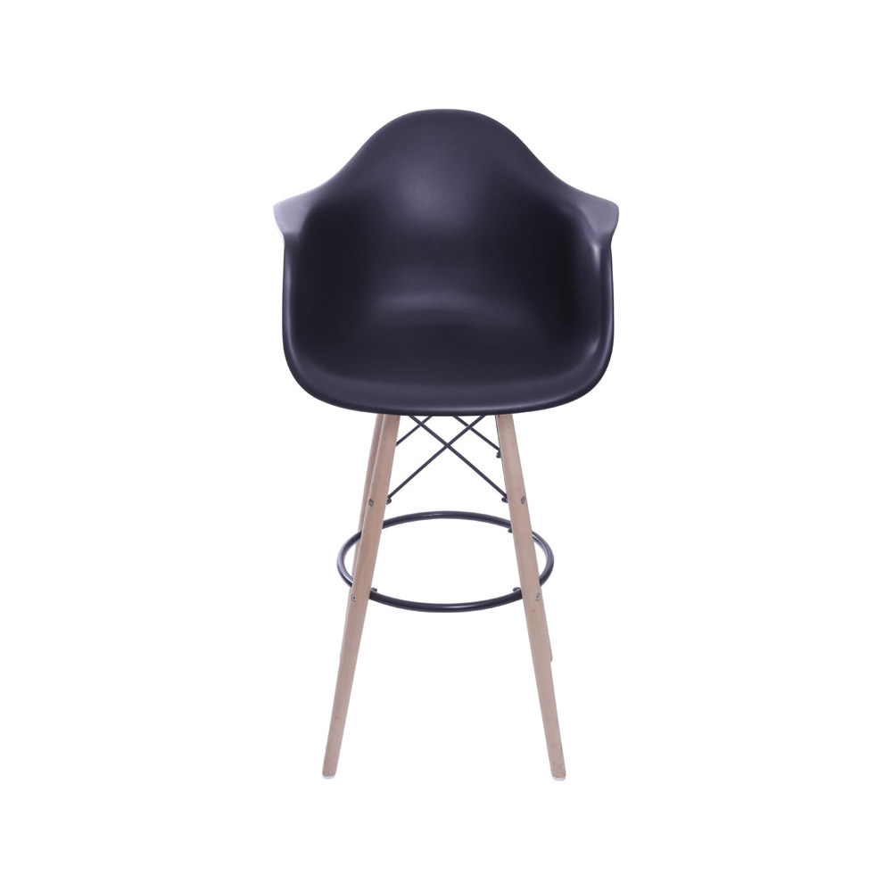 Banqueta Eames DKR com Braço - Preta