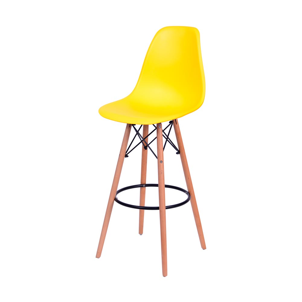 Banqueta Eames Side - Amarela