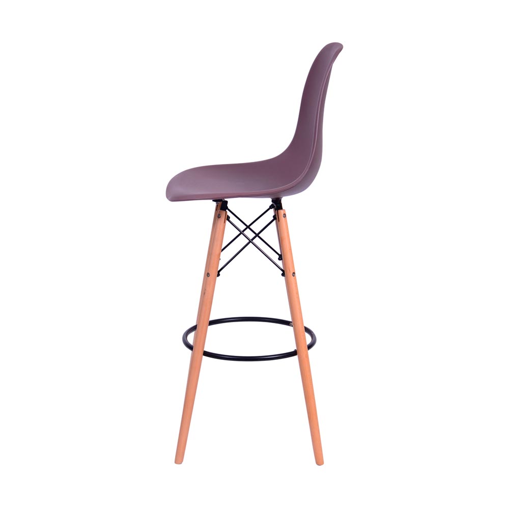 Banqueta Eames Side - Marrom