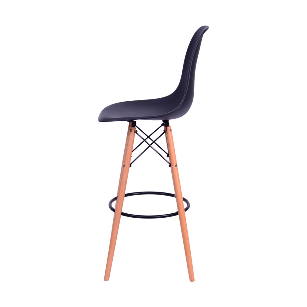 Banqueta Eames Side - Preta