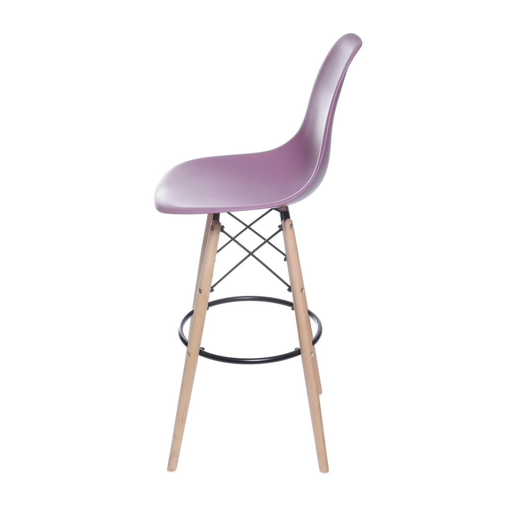 Banqueta Eames Side - Roxa