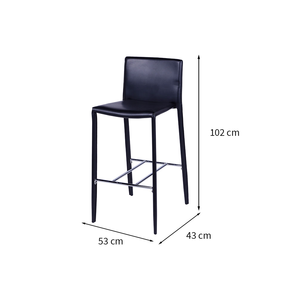 Banqueta Glam Preta