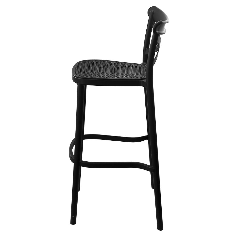 Banqueta Plats - Preta/Preta