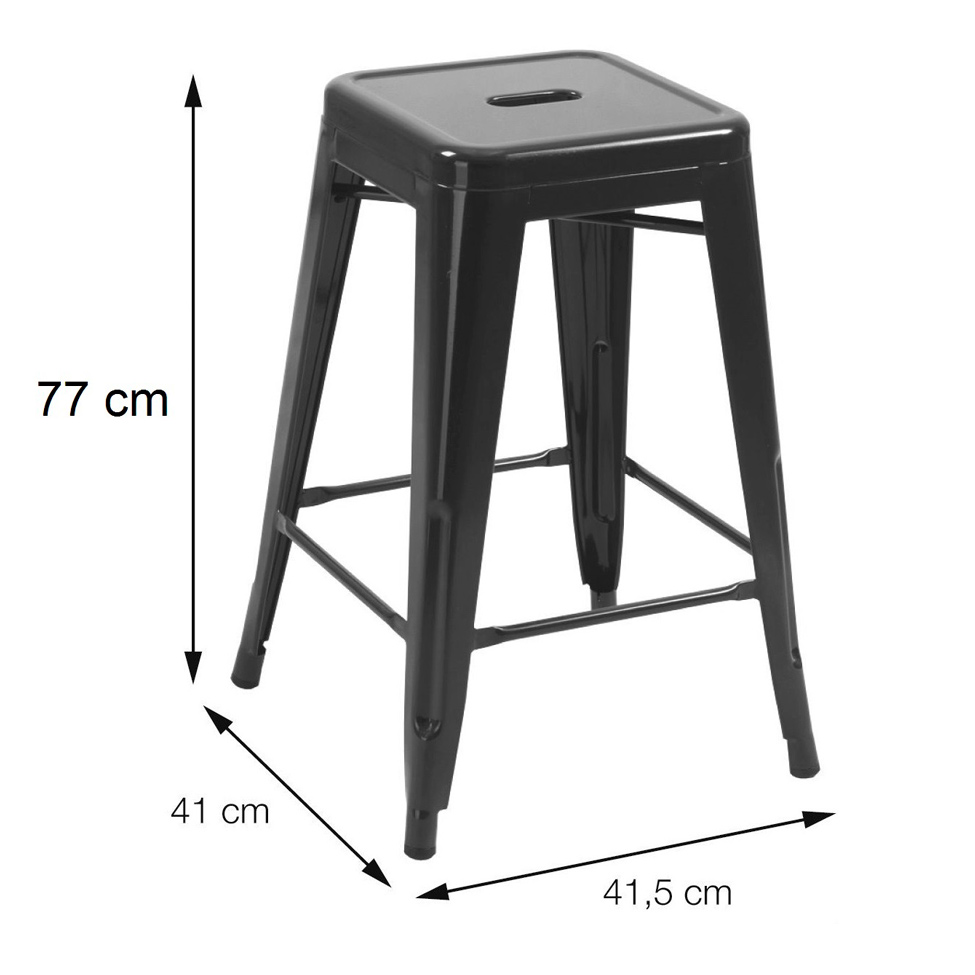 Banqueta Retrô Cinza