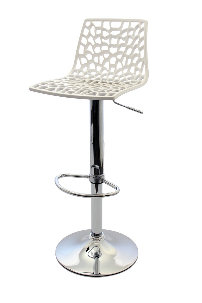 Banqueta Spider Bar Cozinha 37X34Cm Policarbonato Branco