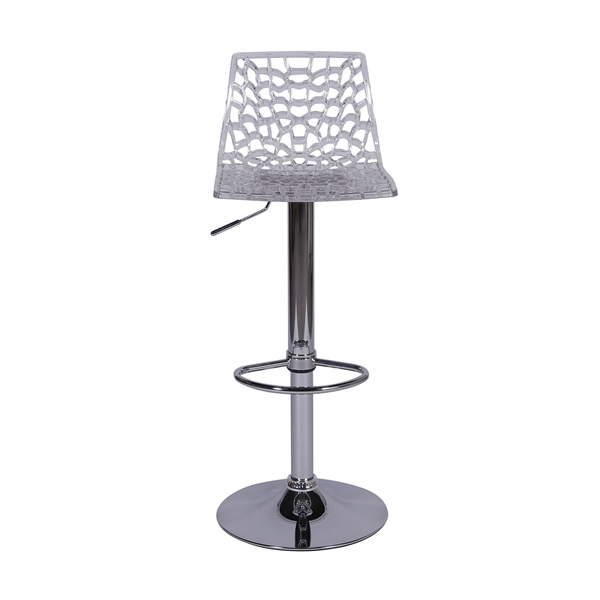 Banqueta Spider Bar Cozinha 37X34Cm Policarbonato Incolor