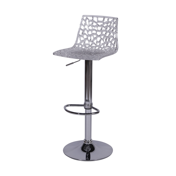Banqueta Spider Bar Cozinha 37X34Cm Policarbonato Incolor